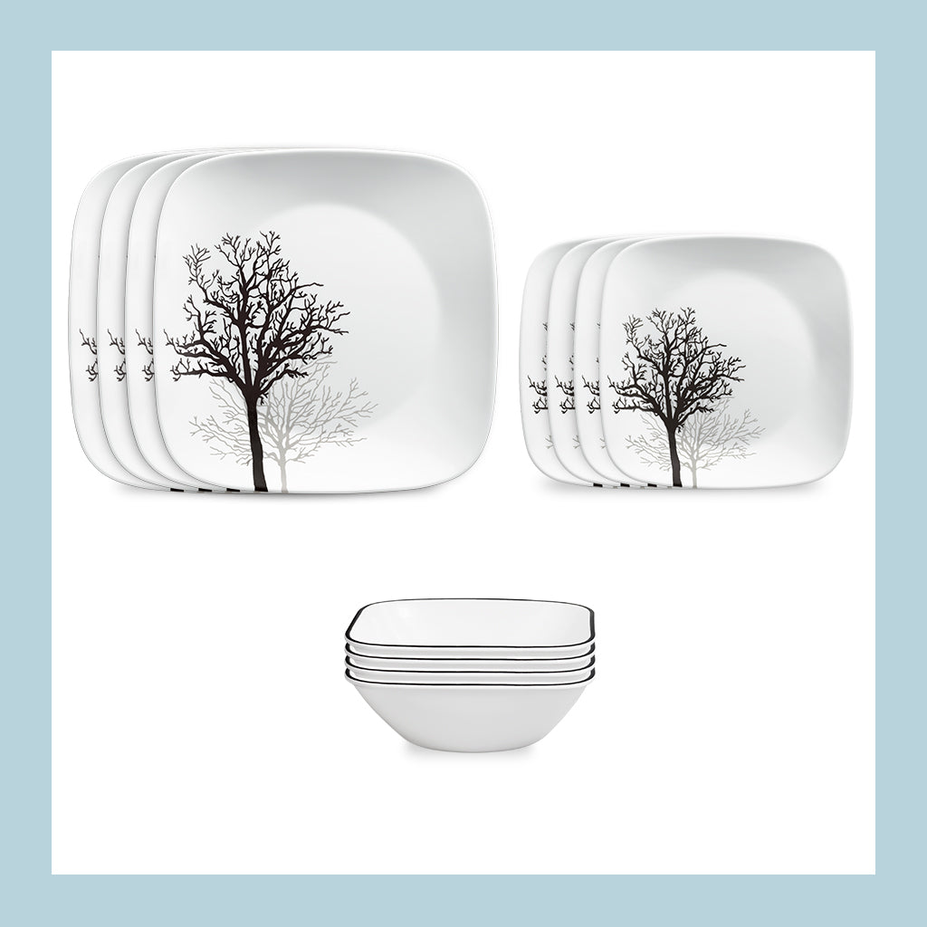 Corelle® Timber Shadows 12-piece Dinnerware Set, Service for 4