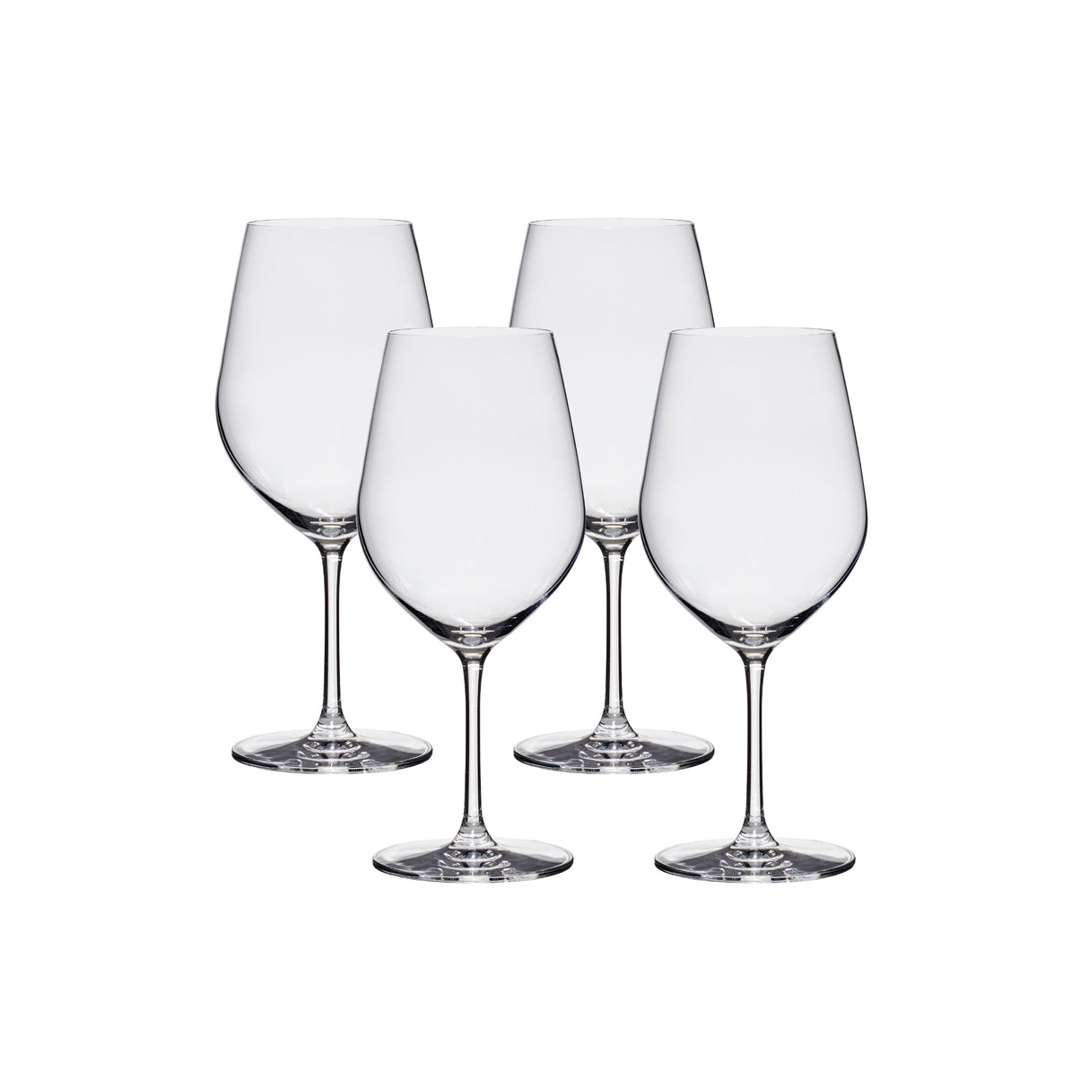 Lucaris Tokyo Temptation Bordeaux Glasses (4-Pieces), 21-ounce, Dishwasher Safe, Lead-free Crystalline