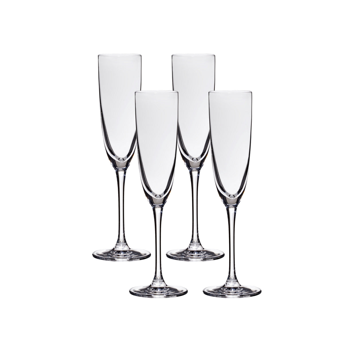 Lucaris Tokyo Temptation Champagne Glasses (4-Pieces), 5-ounce, Dishwasher Safe, Lead-free Crystalline