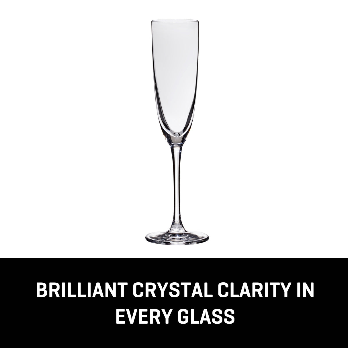 Lucaris Tokyo Temptation Champagne Glasses (4-Pieces), 5-ounce, Dishwasher Safe, Lead-free Crystalline