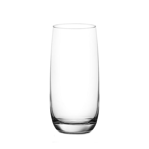 Ocean Glass Ivory Long Drink Glasses (4-Pieces), 15.5-ounce, Dishwasher Safe