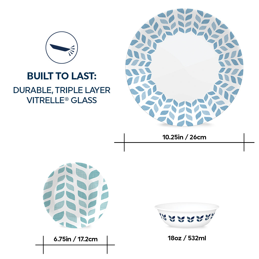 Corelle® Global Collection Northern Pines 18-piece Dinnerware Set, Service for 6