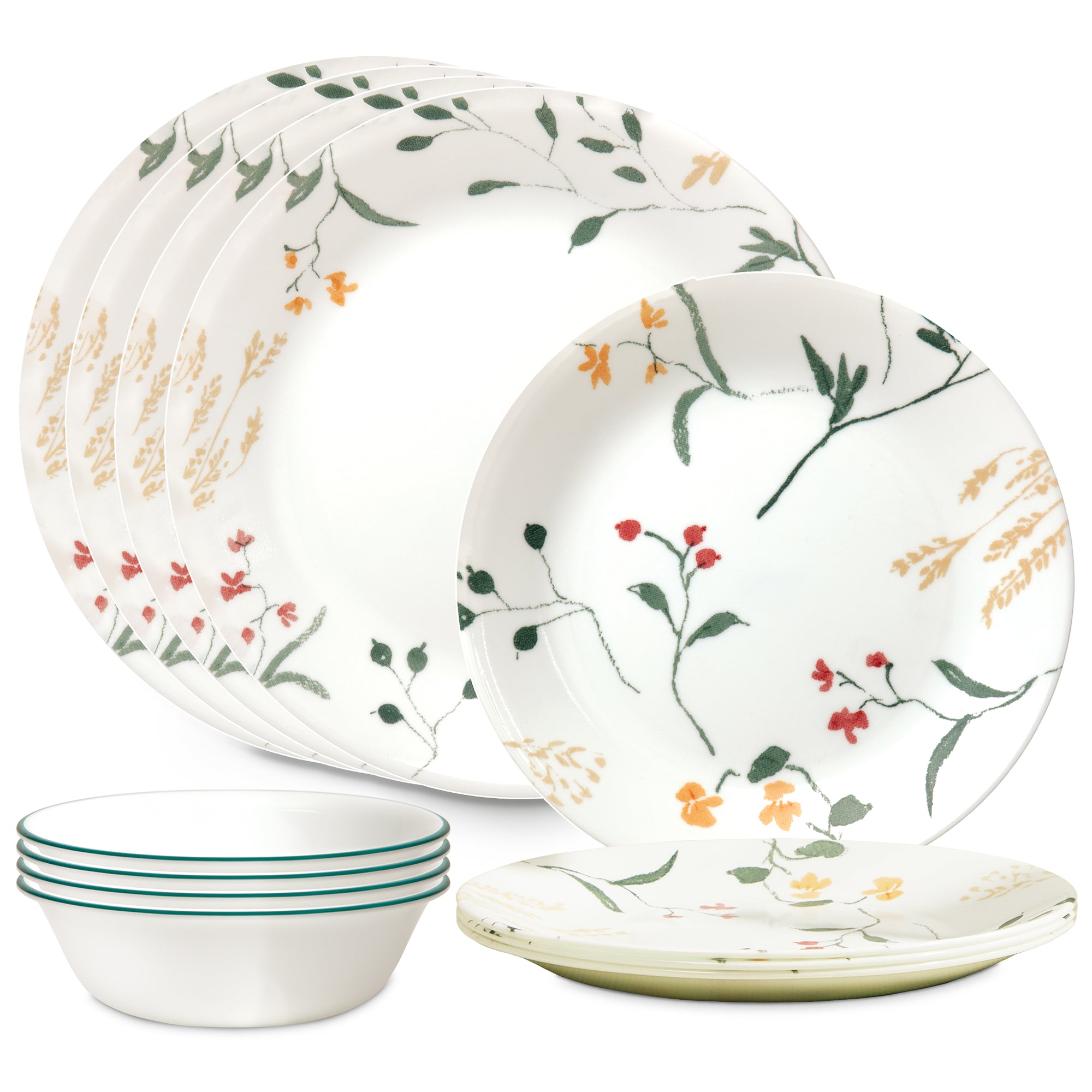 Corelle® Wildflower Scatter 12-Piece Dinnerware Set | Lightweight