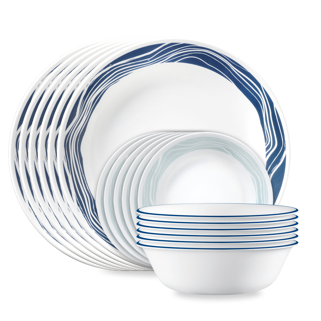 Corelle® Acadia 18-piece Dinnerware Set, Service for 6