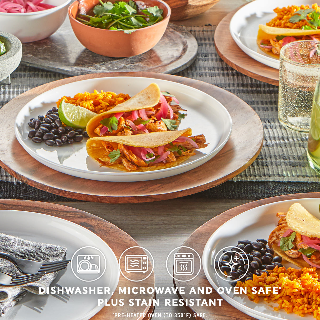 Corelle® Modern Rounds 12pc Set, Service for 4