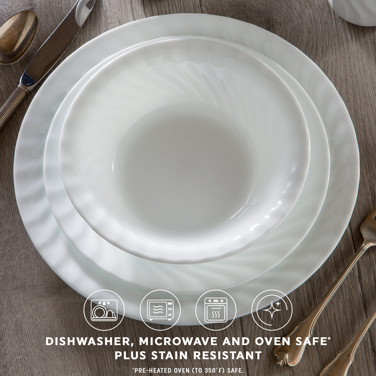 Corelle® Enhancements 10.25" Glass Dinner Plate