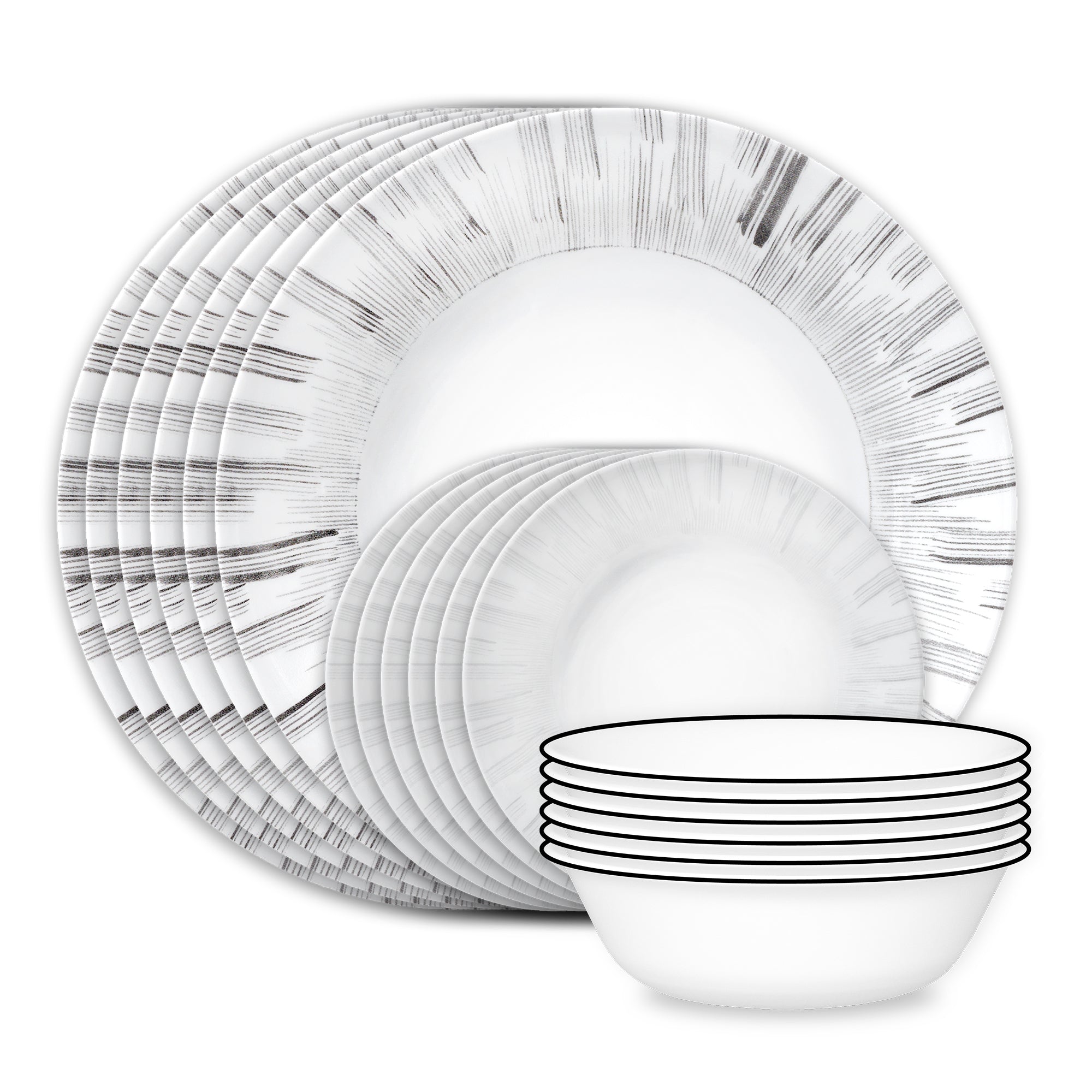 Corelle 岩城硝子　パステルレイン食器26ピースセット CR-26A-PL Corelle Blue Ribbons 12-Piece Glass Dinnerware Set (Service for 4 食器
