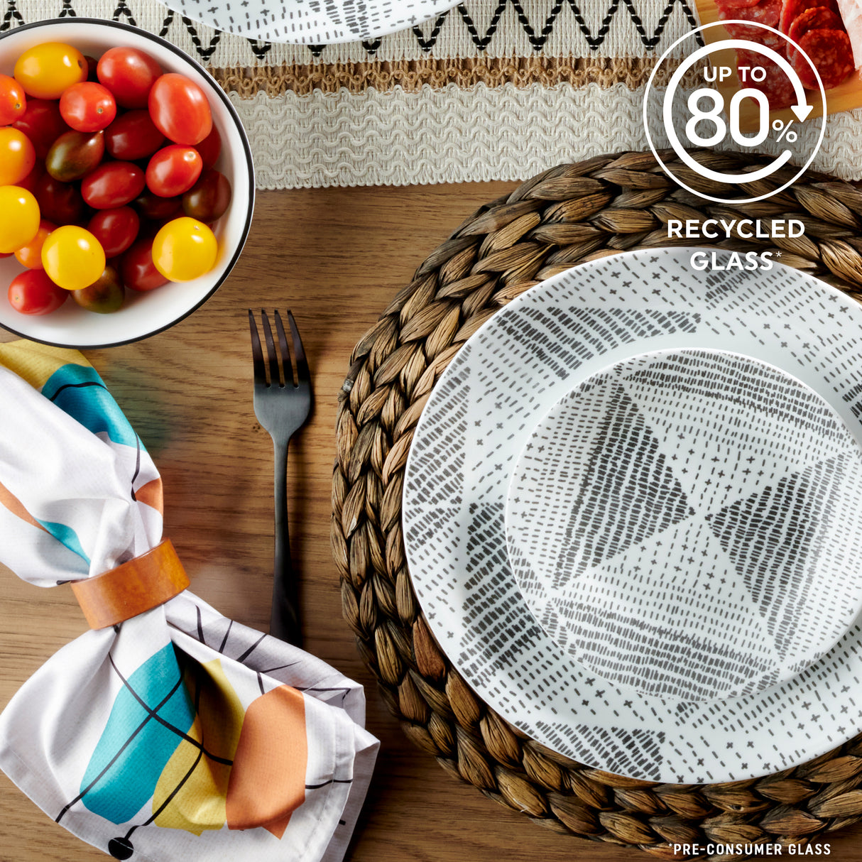 Corelle® Odisha 18-piece Dinnerware Set, Service for 6