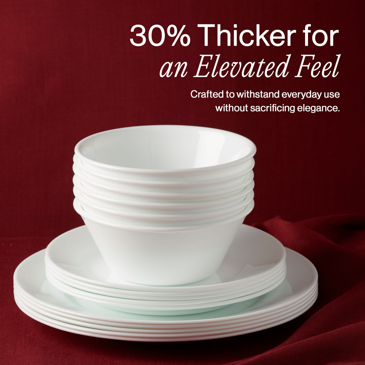 Corelle® Luxe Heritage 18-piece Dinnerware Set, Service for 6