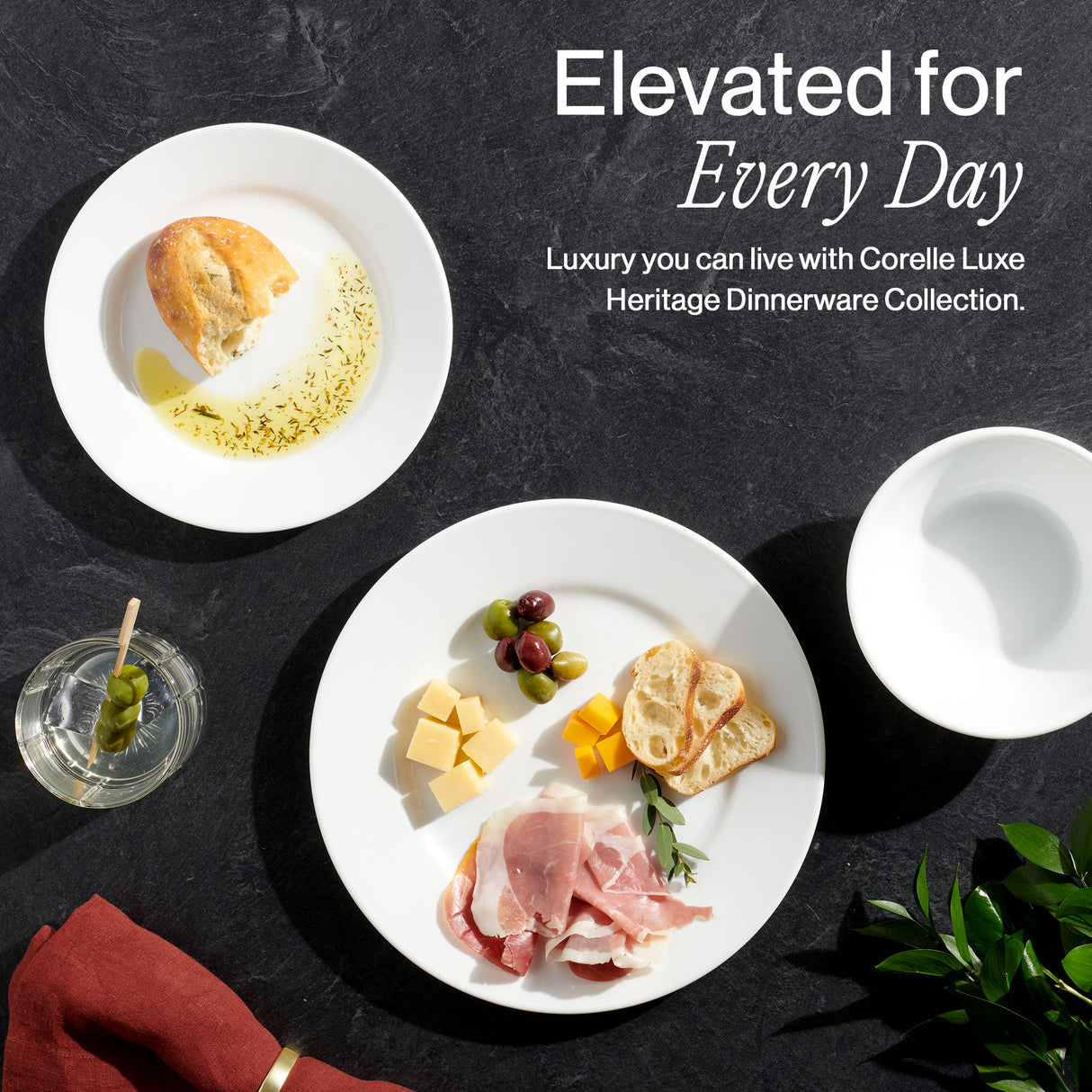Corelle® Luxe Heritage 18-piece Dinnerware Set, Service for 6