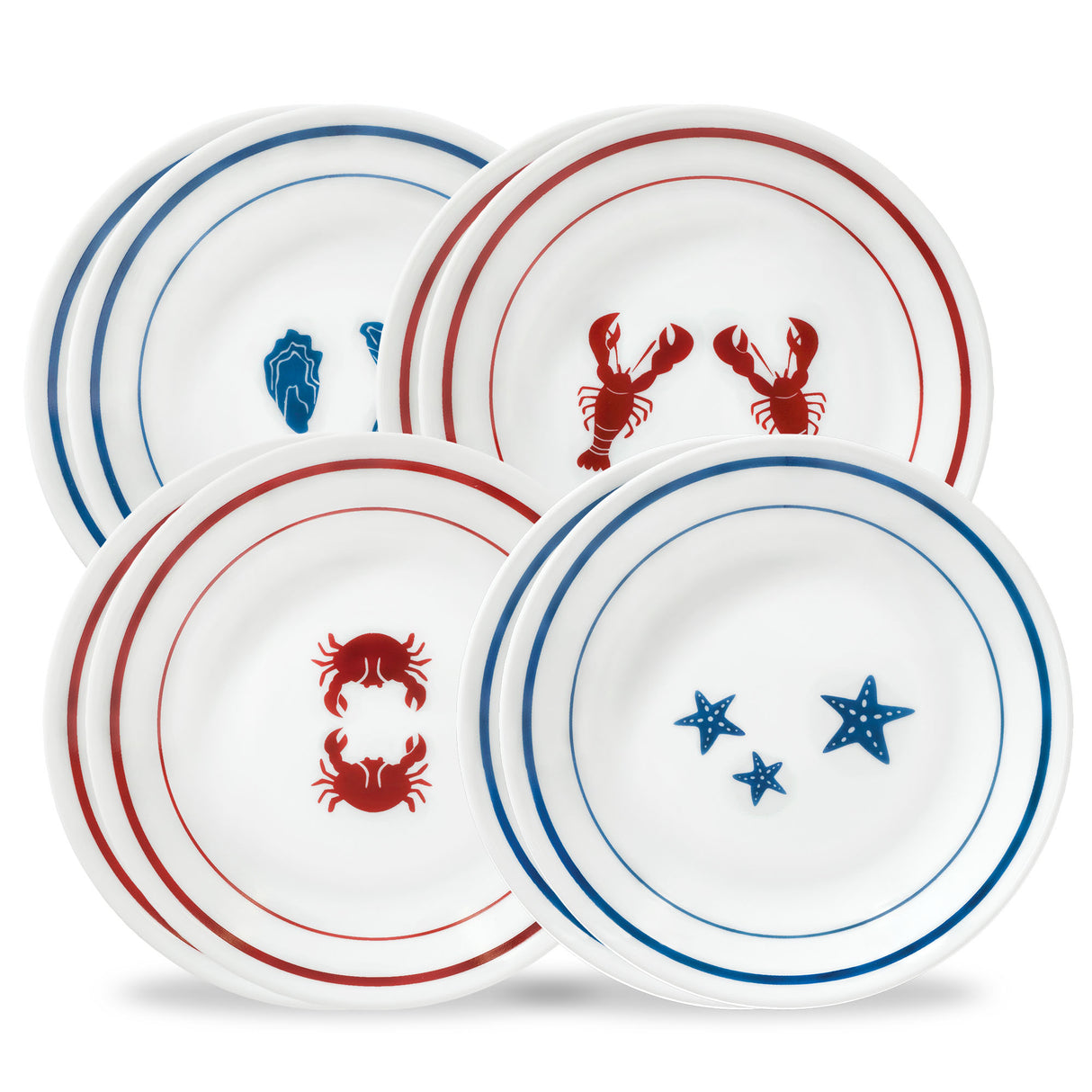 Corelle® Rockland Harbor 6.75" Appetizer Plate, 8-pack