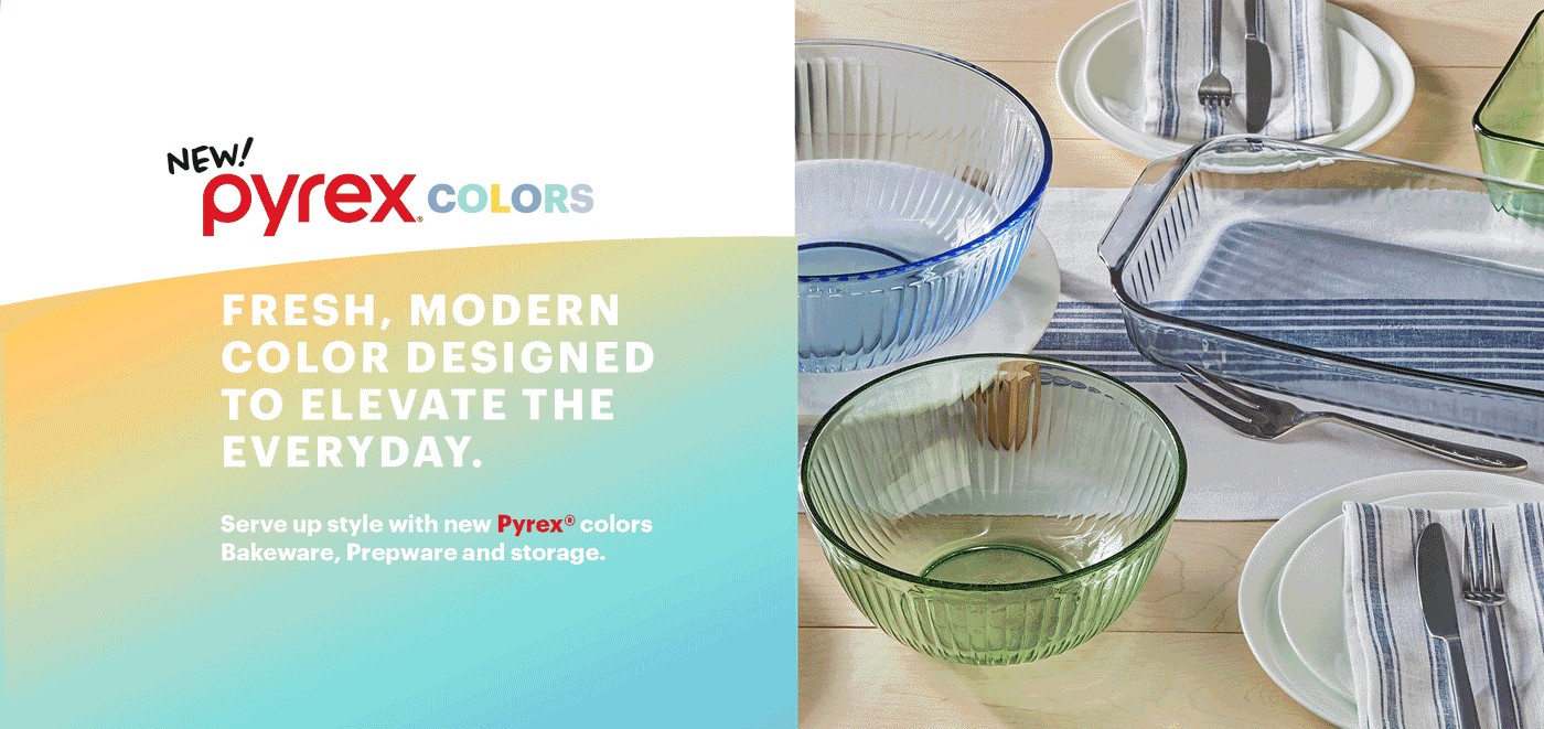 New Pyrex Colors