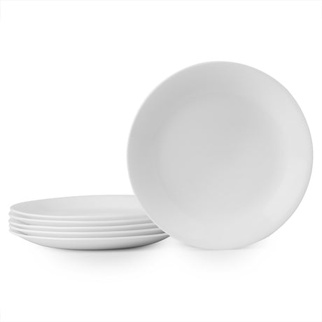 Winter Frost White 8.5" lunch plates 6-pack