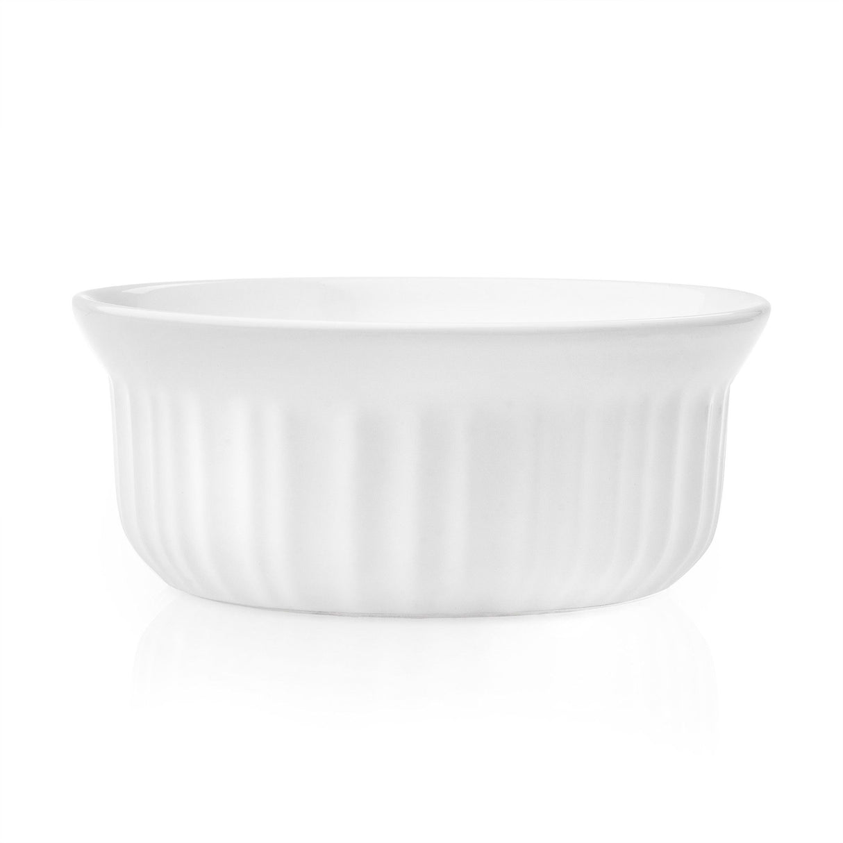 French White 16-oz Round Casserole