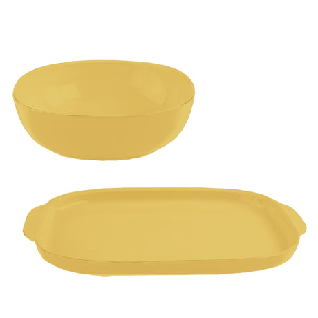 CW by Corningware Everyday Curry 2-pc Serving Set  Yellow