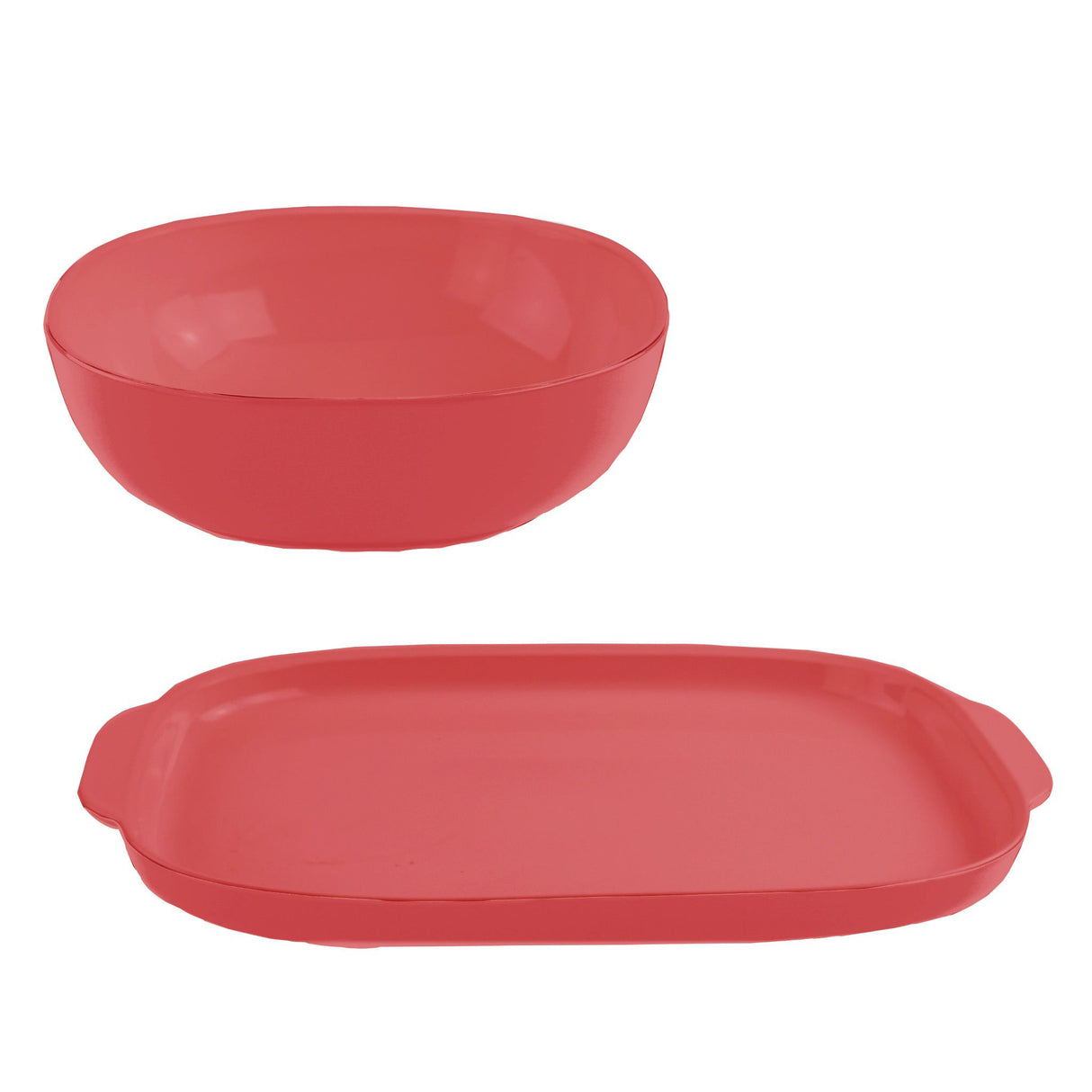 CW by Corningware Everyday Vermillion 2-pc Serving Set red
