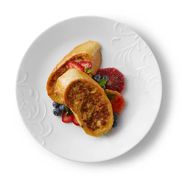 Boutique Cherish 10.25" Dinner Plate with food on plate