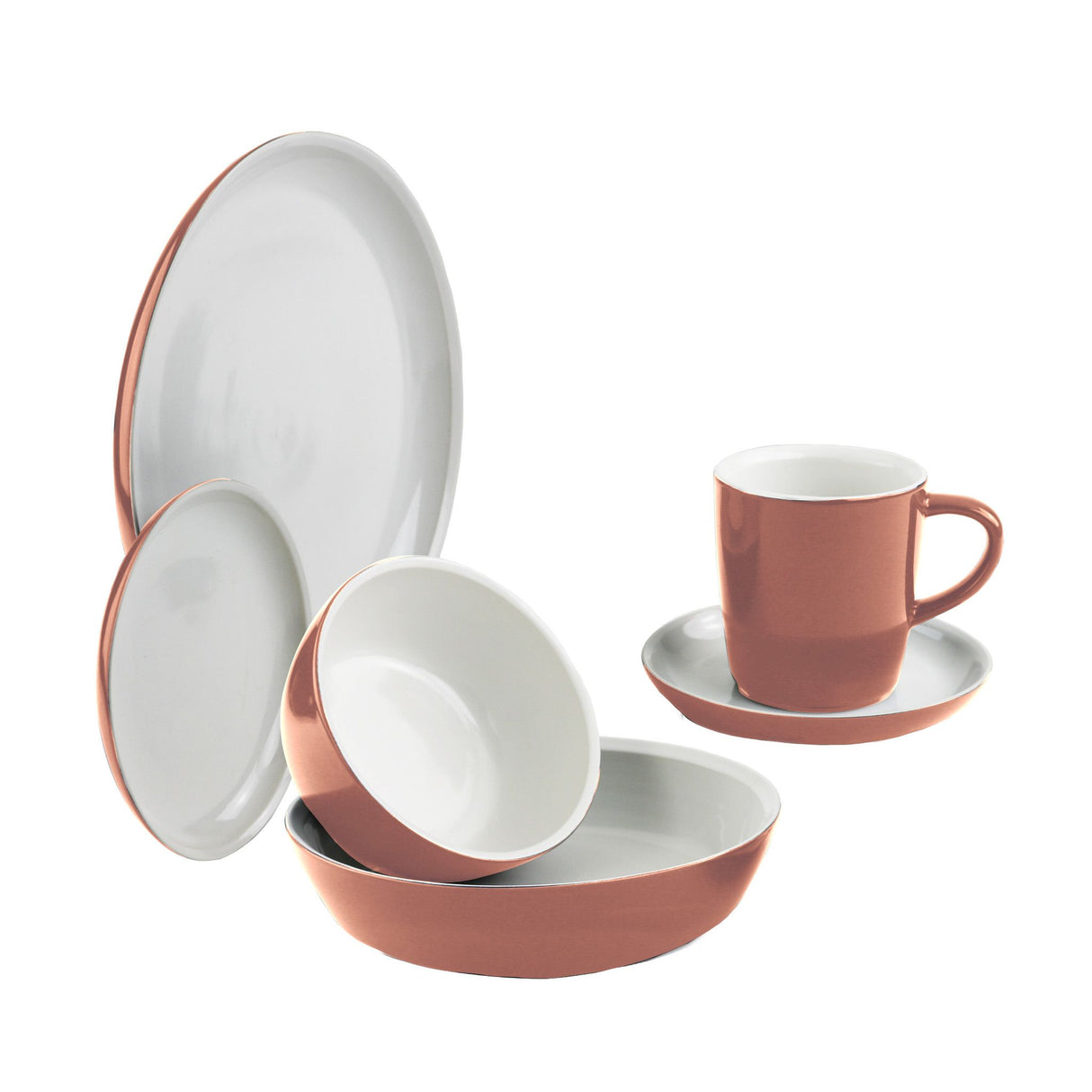 Corningware 6-pc Red Clay Dinnerware Set