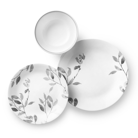  Misty Leaves Dinnerware Set, Service for 4 top view