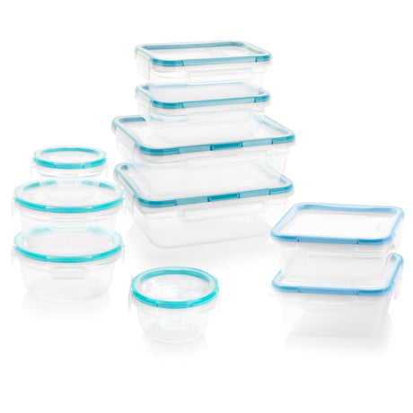 Total Solution 20-piece Plastic Food Storage Container Set