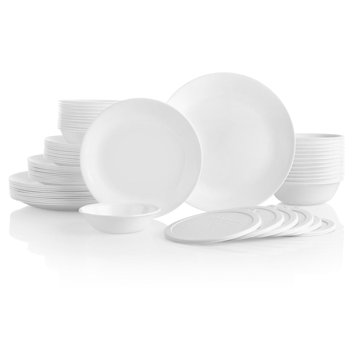 Winter Frost White 66-piece Set, Service for 12