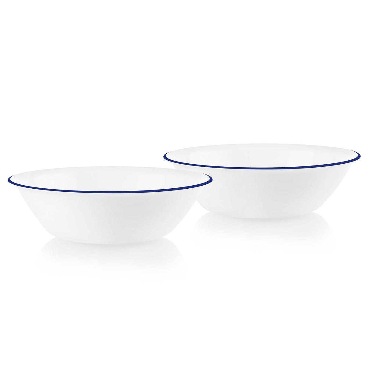 Brilliant Blue Banded 2-quart Serving Bowl Set, 2-pack
