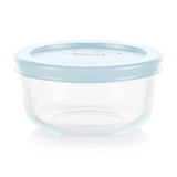  Simply Store 1-cup Round Glass Storage Set with Cloud Blue Lid