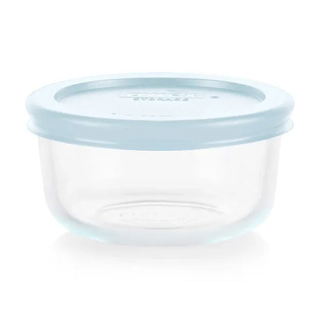  Simply Store 1-cup Round Glass Storage Set with Cloud Blue Lid
