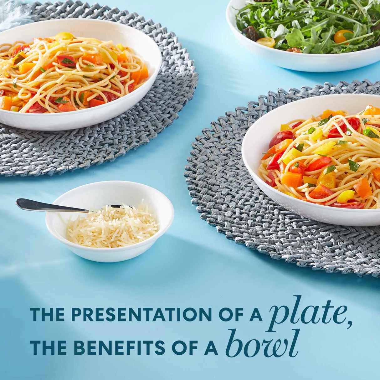 the presentation of a plate, the benefits of a bowl
