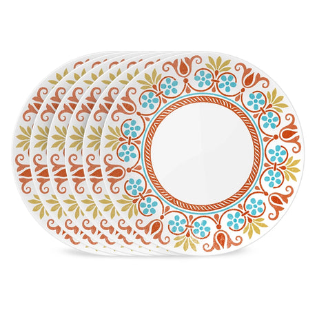 Global Collection Terracotta Dreams 10.25” Dinner Plates, 6-pk