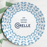  Global Collection Northern Pines 10.25" Dinner Plate with text life happens around Corelle