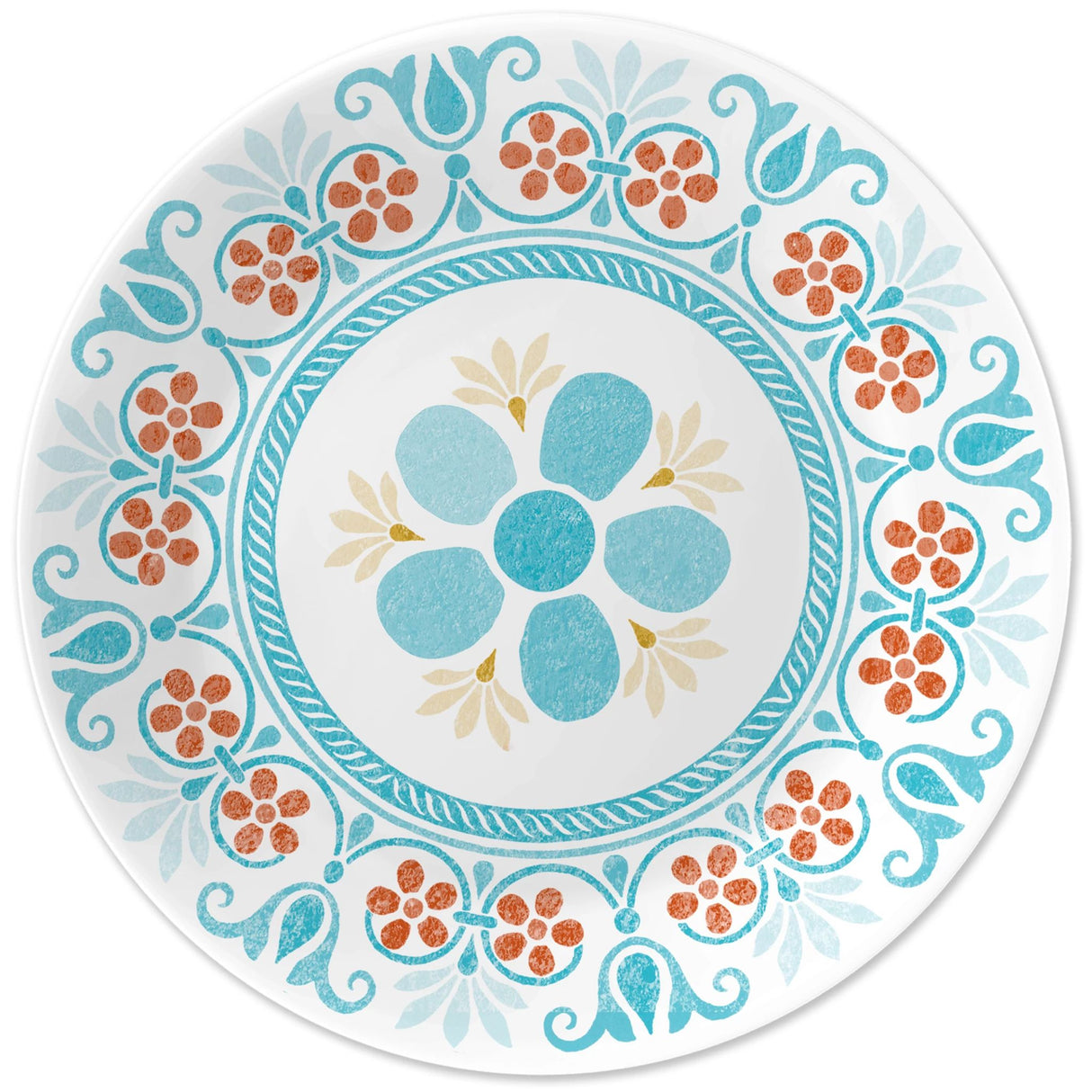 Terracotta Dreams 6.75" appetizer plate on white background