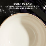  Stoneware Sea Salt 21-ounce Cereal Bowl built to last double-bead design for strength &amp; durability