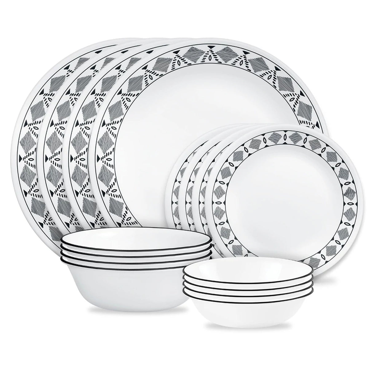 Cusco 16-piece Mugless Dinnerware Set,