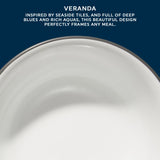  Veranda 18-ounce Cereal Bowl with text inspiered by seaside tiles