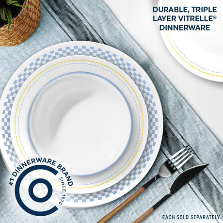 Amelia 18-ounce Cereal Bowl with text durable triple layer vitrelle dinnerware