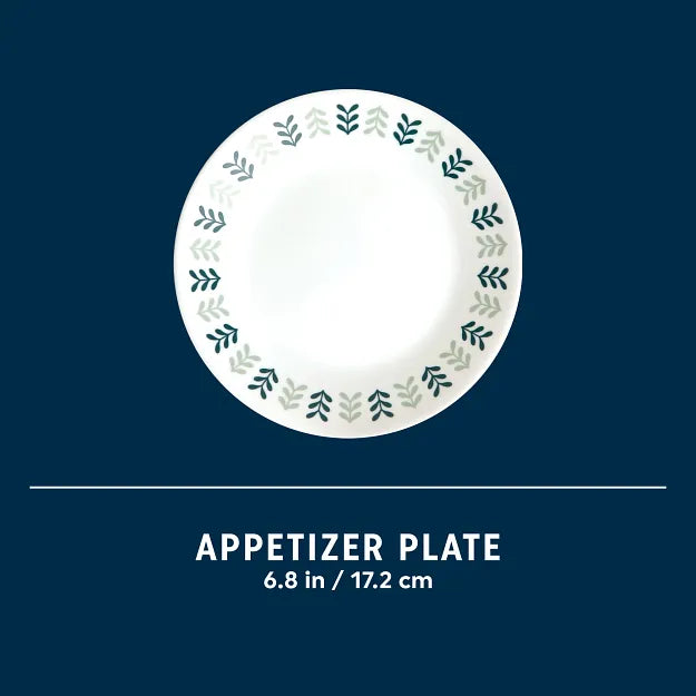 Anders appetizer plate with showing the plate is 6.8" diameter