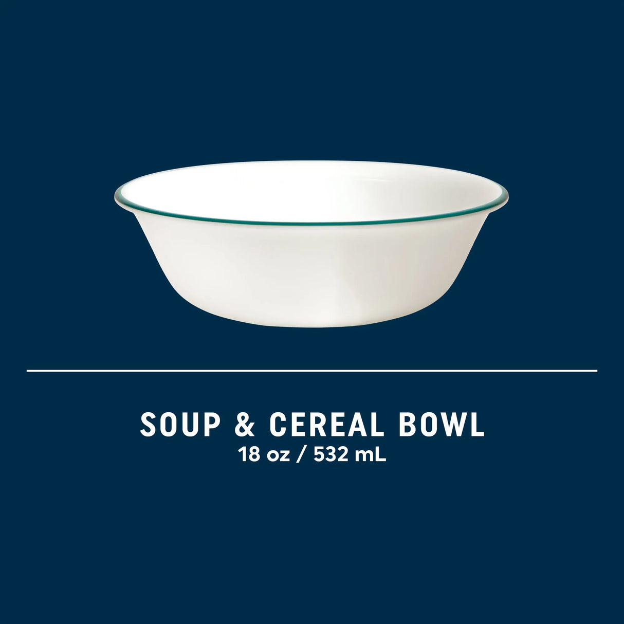 Wildflower Scatter green rimmed 18-ounce bowl