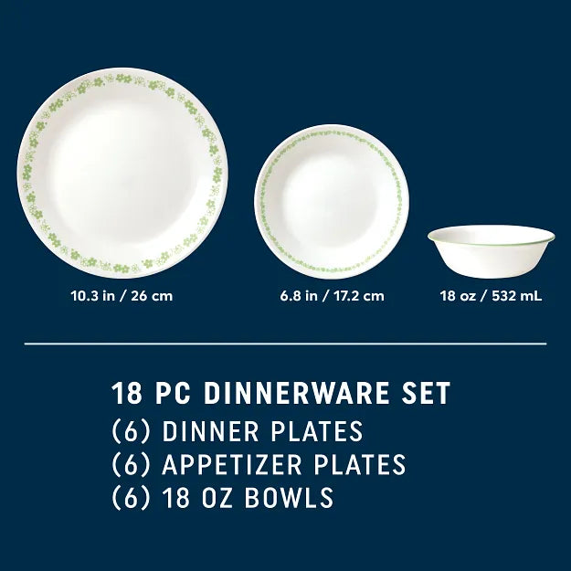 Image of Spring Blossom dinner & appetizer plate & cereal bowl with sizes for each