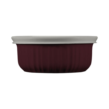 French Colors 16-ounce Baking Dish with Lid, Cabernet
