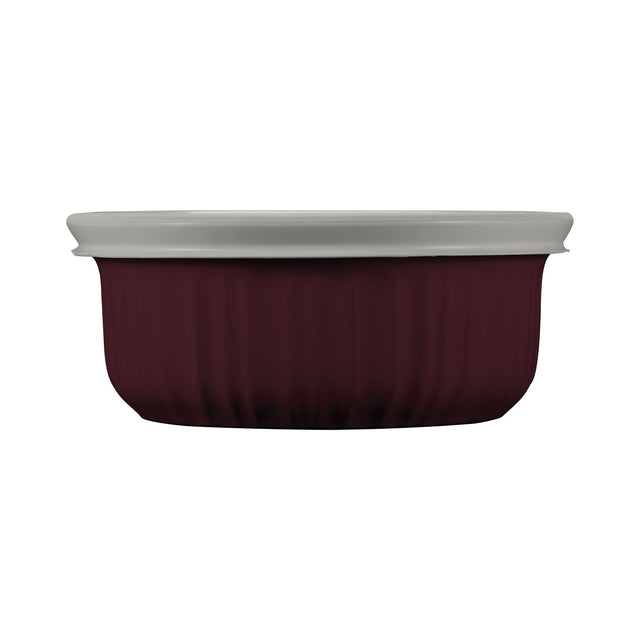 French Colors 16-ounce Baking Dish with Lid, Cabernet