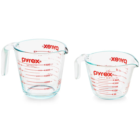 Smart Essentials® Glass Measuring Cup Set (1-cup and 2-cup Measuring Cups)