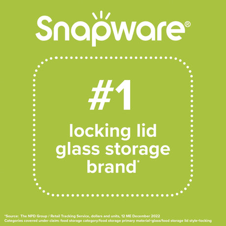  Snapware #1 locking lid glass storage brand