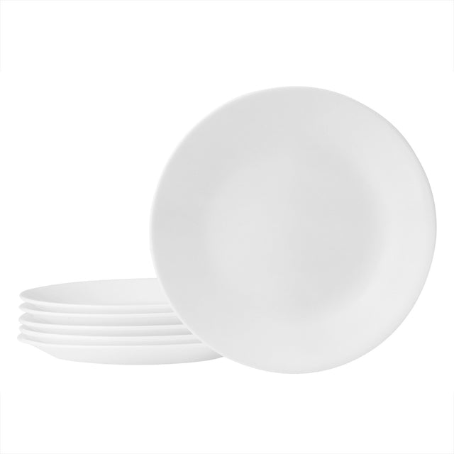 Winter Frost White 6.75" Appetizer Plate, 6-pk