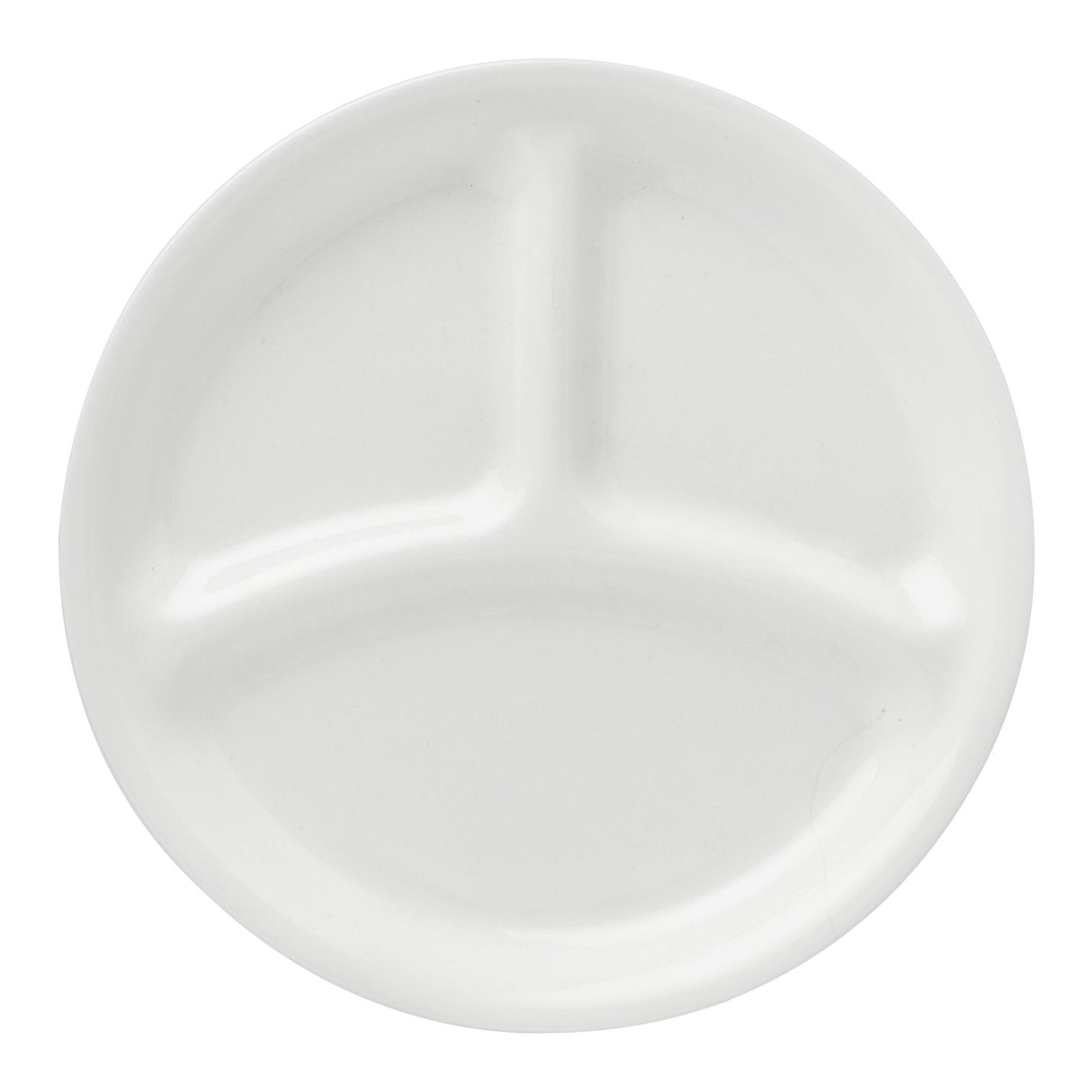 Winter Frost White 8.5" Divided Salad Plate