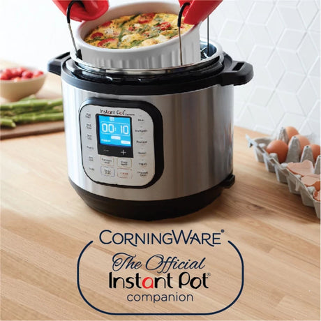  Corningware® French White 18-piece Round &amp; Oval Set Corningware being used in an Instant Pot