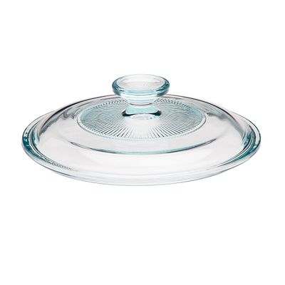 French White® 1.5-qt Fluted Round Glass Lid