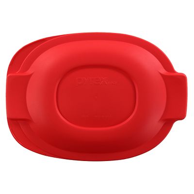 2.5-qt Oval Roaster Plastic Lid  Red