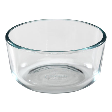 2 Cup Round Clear Glass Bowl 
