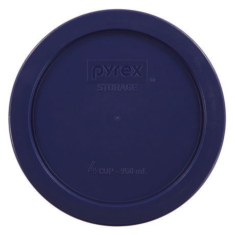 Pyrex 4 Cup Round Plastic Lid, Dark Blue